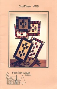 COOLPINES  #119 ~ PineTree Lodge Designs ~ Wallhanging & Tablerunner - Picture 1 of 5