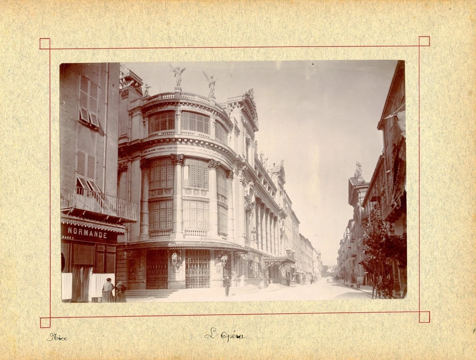 PHOTOGRAPHIE / PHOTO / COLLEE SUR PAPIER RIGIDE D'ALBUM / NICE / L'OPERA - Photo 1/1