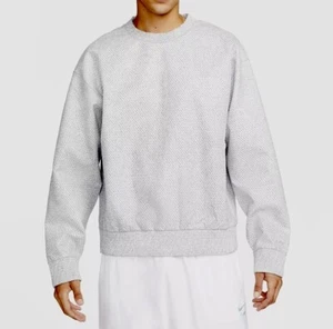 Nike Tech Pack Forward Crew Sweatshirt Sz Medium DQ4264-084 Grey $130 - Picture 1 of 7