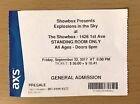 2017 EXPLOSIONS IN THE SKY SHOWBOX DALLAS CONCERT TICKET STUB THE RESCUE END