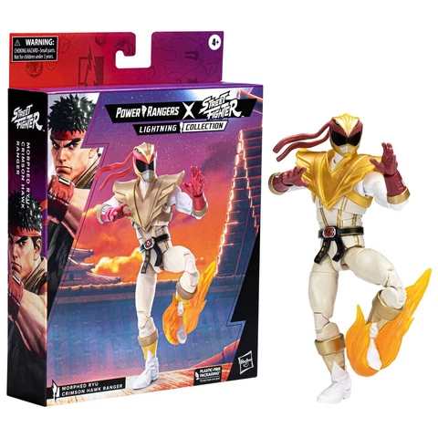 Power Rangers X Street Fighter Morphed Ryu Crimson Hawk Ranger Action Figure Cover