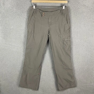 Pantalones para mujer THE NORTH FACE 4 grises enrollables carga senderismo exterior algodón 29x30,5 Foto 1 de 4