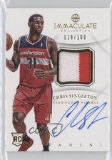 2012-13 Panini Immaculate /100 Chris Singleton #AP-CS RPA Rookie Patch Auto RC