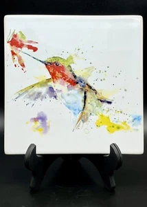 Dean Crouser Kolibri Untersetzer Aquarell Floral - Bild 1 von 7