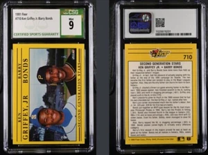 1991 Fleer Barry Bonds Ken Griffey Jr. CSG 9 - Bild 1 von 1