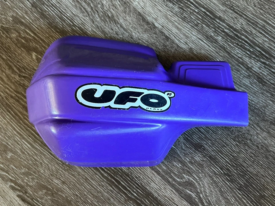 Protector de manillar lateral de acelerador universal vintage RARO PÚRPURA de UFO Plast Foto 1 de 4