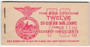 Scott #BKC3 6¢ Transport Booklet of 12 Stamps - MNH #4 - Picture 1 of 4