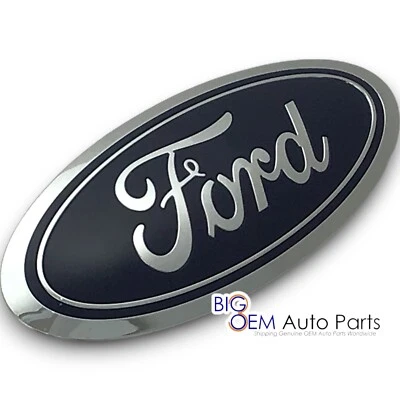 Rejilla delantera 15-20 Ford F-150 18-24 Expedition azul emblema ovalado 9,5" nueva OEM Foto 1 de 4