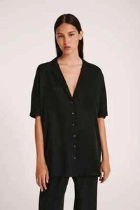 AS NEW Nude Lucy Lucia Cupro Shirt XS - Picture 1 of 4