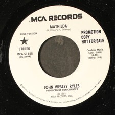JOHN WESLEY RYLES: mathilda / short MCA 7" Single 45 RPM