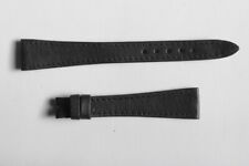 Bracelet montre Universal Genève noir 15 mm vintage (66060)