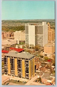 Mayo Clinic, Mayo Gebäude, Rochester Minnesota, Vintage Luftbild Postkarte - Bild 1 von 2