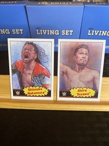 🛑👀 Topps Living Set Cards WWE #11-12 Shinsuke Nakamura & Akira Tozawa 🔥