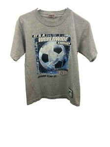 Vintage Kansas City Wizards Kids Youth T-shirt Size Medium Gray MLS Soccer   - Picture 1 of 9