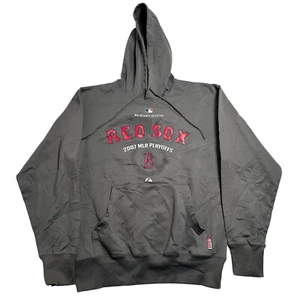 Boston Red Sox MLB Majestic Hoodie Jumper Mens Medium M 2007 Baseball Playoffs - Picture 1 of 8