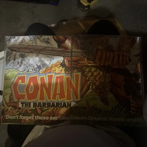 CONAN THE BARBARIAN MARVEL POSTER COMIC SHOP ADVERTISING 1990 - Picture 1 of 1