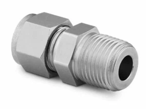 Swagelok SS-1210-1-8 Male Connector 3/4" OD Tube x 1/2" NPT 316 Stainless Steel - Picture 1 of 1