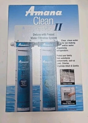 Amana Clean 'n Clear II Deluxe with Faucet Water Filtration System NEW Fridge  - Image 1 of 4