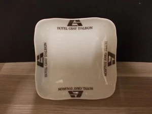 Vintage Zahlteller Porzellan GDA Limoges France werbe von Hotel Gray d'Albion - Bild 1 von 3