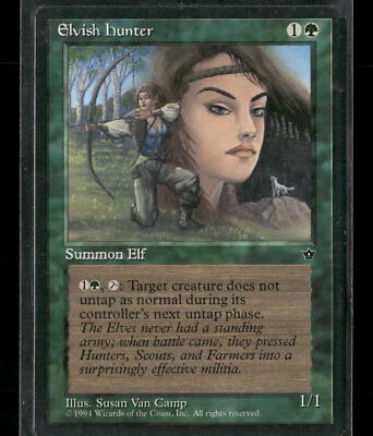 Elvish Hunter (Camp) Fallen Empires # Magic The Gathering MTG - Image 1 of 2