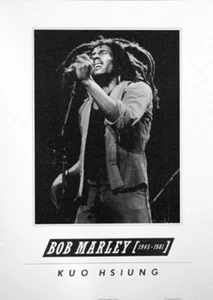 Kunstdruck / Poster:BOB MARLEY-Photo by K.Hsiung NEU (BW17) - Imagen 1 de 1