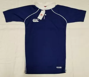 Camiseta de rugby Canterbury Elite de doble rendimiento para hombre talla S azul real/blanco nueva con etiquetas - Imagen 1 de 6