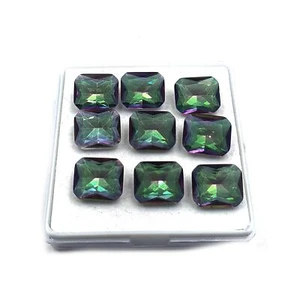 Mystic Quartz Octagon Cut Loose Gemstone Lot 10*12 MM 102 CT 25 Pcs - Picture 1 of 4