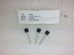 S102K-10K-1% VISHAY FOIL RESISTOR 10K OHMS 4 PIECES - Picture 1 of 1