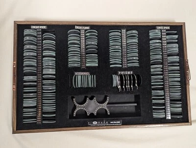 Juego de lentes optometría oftalmología prueba Steampunk Pioneer de colección Foto 1 de 4