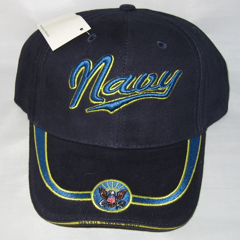 NEW U.S. Navy Don't Tread On Me Baseball cap hat. Navy Blue. 5441 - Image 1 of 1