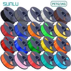 【KAUFEN SIE 10 ZAHLEN 6】SUNLU 1,75 ±0,02mm PETG Filament Hohe Zähigkeit 1KG für 3D Drucker - Bild 1 von 51