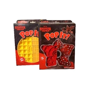 Netflix Stranger Things Pop It! Rot/schwarz Demogordon & gelbe Waffel Alter 3-10 - Bild 1 von 5