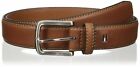 Tommy Hilfiger Men's 35MM Wide Leather Stitched Edge Casual Belt