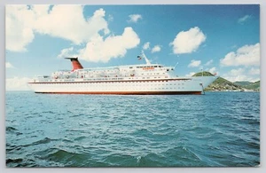 M. V. Cunard Princess Kreuzfahrtschiff Bahamas Postkarte - Bild 1 von 2
