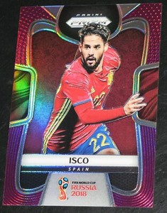 2018 Prizm World Cup Isco PURPLE # 06/99 Spain Prizms #202
