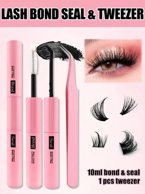 Lash Bond and Seal Eyelash Glue For Individual Cluster Lashes Waterproof 2-in-1.