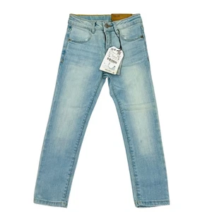 Zara Girls Slim-Fit Skinny Jeans Casual Straight Leg Denim Pants Adjustable Sz 5 - Picture 1 of 12