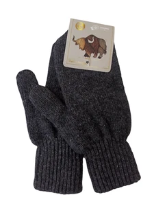 70% Yak Wollmischung, Fäustlinge schwarz Handschuhe, Unisex bequem Made in Mongolia - Bild 1 von 4