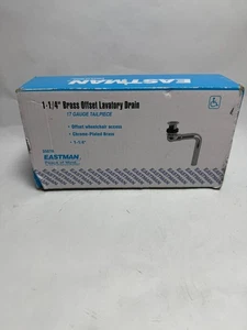 Eastman 1-1/4'' Inch Offset Lavatory Drain Assembly w/ Tailpiece & Grid #35078 - Picture 1 of 4
