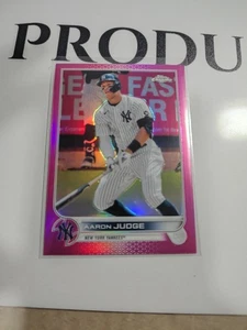 2022 Topps Chrome AARON JUDGE Pink Refractor New York Yankees #99 - Picture 1 of 2