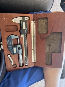 Mitutoyo Digital Micrometer & Caliper Set Cd6 Cs 500-196 - Picture 1 of 7
