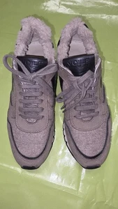 Viole Blanche Sneaker Braun/Beige Leder/Filz Wolle Gefüttert Größe 39 UK 6 - Bild 1 von 9