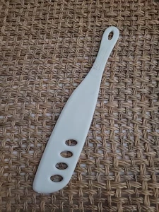Vintage Log Cabin Syrup Spatula Turner Batter Mixer White 9” Utensil - Picture 1 of 6