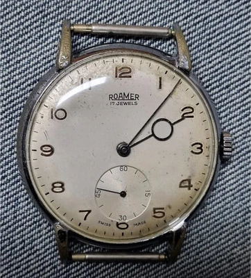 Pontife hands Vintage ROAMER Watch 50s 60s 17 jewels 36mm SWISS MADE - Image 1 of 4