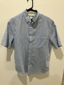 H&M L.O.G.G. Men's Casual Shirt Regular Fit, Button Down, Blue, Size Medium - Picture 1 of 3