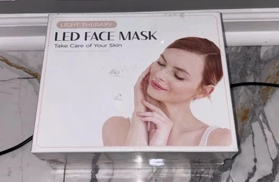 7 Colors LED Photon Facial Face Mask Skin Rejuvenation LED Light Therapy Machine - Image 1 of 2