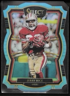 Panini Select Premier Level 2017 troquelado azul claro Prizm/99 Jerry Rice patio Foto 1 de 2