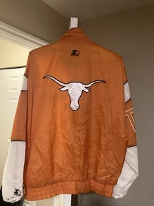 Vintage Texas Longhorns Starter Jacket XL Windbreaker Ncaa Rare - Picture 1 of 2