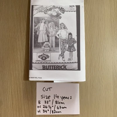 Butterick Cabbage Patch Kids 3996 CUT Size 14 Girls Tracksuit & Doll Pattern - Image 1 of 4