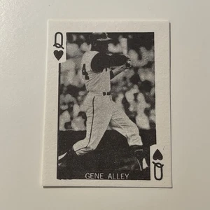 1969 Globe Imports Gene Alley Queen of Hearts Mini Playing Card Pirates - Picture 1 of 2